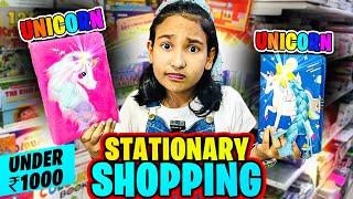 Unicorn Stationery Shopping on a ₹1000 Budget – So Many Cute Finds  #LearnWithPari