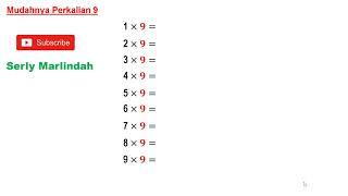 Mudahnya Perkalian 9. #matematika #matematikasd #perkalian