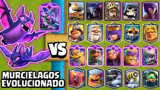 MURCIELAGOS EVOLUCIONADOS vs TODAS LAS CARTAS  Clash Royale