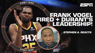 YOU WERENT THE FIRST CHOICE - Stephen A. Smith didnt HOLD BACK on KD & Frank Vogel   First Take