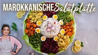 Dieser SALAT beeindruckt JEDEN  I Marokkanischer Salatteller