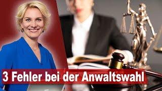 3 Fehler bei der Suche eines Anwalts  einer Anwältin  Rechtsanwältin Nicole Mutschke