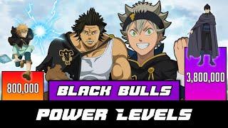 Black Bulls Power Levels - Black Clover Power Levels - SP Senpai 