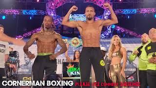 OSHAQUIE FOSTER VS ROBSON CONCEIÇÃO WEIGH IN & FACE OFF AHEAD OF WBC JR. LIGHTWEIGHT CO-MAIN BOUT