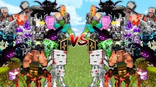 OP BOSSES vs OP BOSSES in Minecraft Mob Battle