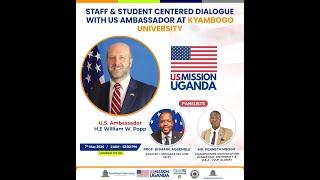 THE VISIT OF THE U.S.A. AMBASSADOR TO UGANDA AT KYAMBOGO UNIVERSITY