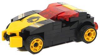 Sluban Mechano M3-B0801H Black race car Bricks set unboxing and building