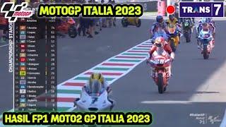 Hasil MotoGP Hari ini  Latihan Bebas 1 Moto2 italia 2023 - FP1 MotoGP italia 2023
