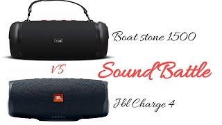 Boat vs JBL Sound Battle  Boat stone 1500 vs JBL Charge 4 sound comparison in full vol