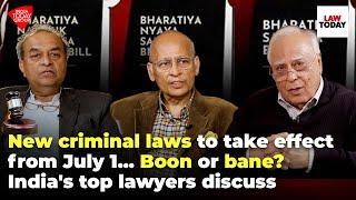 Are the new criminal laws better or worse?  Indias Top Lawyers  Sibal AM Singhvi Mukul Rohatgi