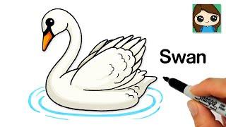 How to Draw a Swan Easy Emoji