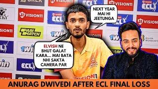 Anurag Dwivedi on Elvish Yadav and Munawar Faruqui After ECL Final Loss  Press Conference  ECL