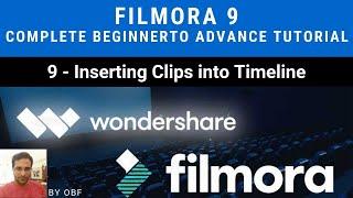 filmora 9 Complete beginner to advance  tutorial -9-  inserting clips into timeline Urdu