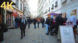 Vienna Christmas Market Mashup - Walking at 5 Famous Locations Christmas Throwback  4K 60FPS 