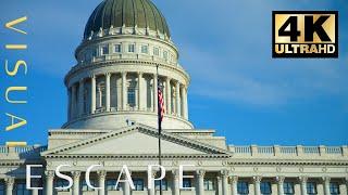 Capitol Building with Uplifting Music - 4K Utah State Capitol