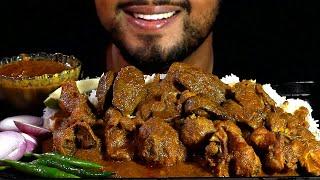 Chicken liver curry eating challenge with rice and chili #mukbangerbhai