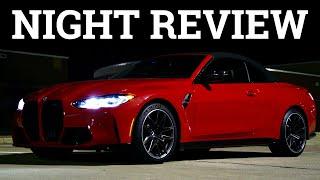 LASER LIGHTS 2022 BMW M4 Night Review & Drive