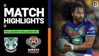 NRL Pre-Season 2023  New Zealand Warriors v Wests Tigers  Match Highlights