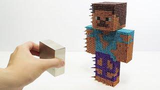 Monster Magnets Vs Poor Steve Minecrat  Make Poor Steve with Magnetic Balls