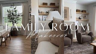 Extreme Family Room Makeover  Aesthetic & Functional  Home Updates 2024