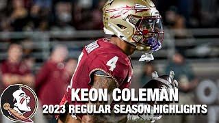 Keon Coleman 2023 Regular Season Highlights  Florida State WR