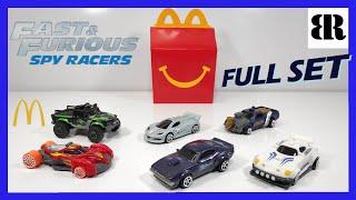 2020 FAST & FURIOUS SPY RACERS Set of 6 McDonalds Happy Meal Toy Unboxing  Complete Set
