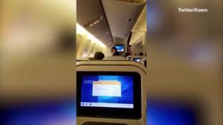 Two men started a fight on a plane