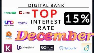 Digital Bank December TOP INTEREST RATE EXPLAINED I 15%