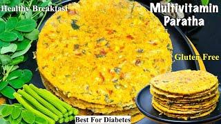 Nutritious Millet Paratha for Breakfast  Moringa Paratha Drumstick leaves recipe Paratha in Lunch