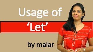 Usage of let # 32 - Learn English with Kaizen through Tamil