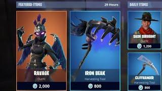 *NEW* RAVAGE  FEMALE RAVEN SKIN??? Including Daily Items  Fortnite Battle Royale