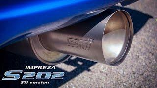 Subaru Impreza STI S202 Stock Titanium Exhaust Sound  EJ207