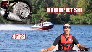 Riding a FULLY BUILT JET SKI on 45 POUNDS of BOOST INSANE