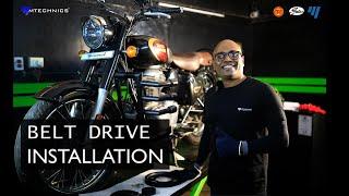 How to Install Belt Drive in Royal Enfield   Belt Drive for Royal Enfield by Mtechnics