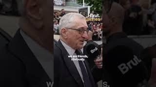 We asked Robert De Niro about his friendship with Martin Scorsese at the Festival de Cannes.