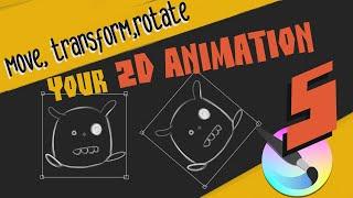 How To Move Transform and Rotate your 2D Animation - Krita 5