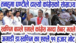 जय नेपाल तनहुमा डा स्वर्णिम वाग्लेको सान्दार जितbreaking news swarnin wagle tahanau nirbachan updat