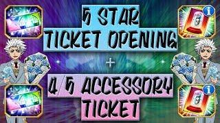 5 Star Ticket + 45 Accessory Ticket Opening Bleach Brave Souls