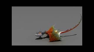 Torch the Hatchling Typhoomerang Animation Model from Dragons Riders of Berk