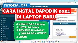 CARA INSTAL DAPODIK DI LAPTOP BARU