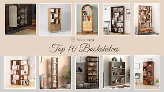 Top 10 Bookshelves Ideas 2024  Bookcase Design   Nismaaya Decor