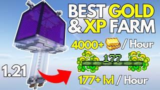 EASIEST XP & GOLD Farm for Minecraft Bedrock 1.21+