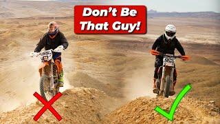 Dont do this if you want to lose your riding friends  Tips for Trail Etiquette