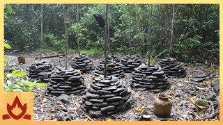 Primitive Technology Stone Yam planters