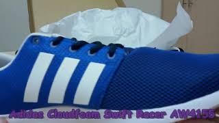 Unboxing Review sneakers Adidas Cloudfoam Swift Racer AW4155