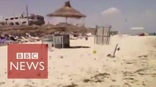 Tunisia Amateur footage of Sousse attack  - BBC News