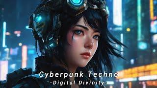 Cyberpunk Techno -Digital Divinity-  Dark Synthwave  Industrial  Multi-layered Mix