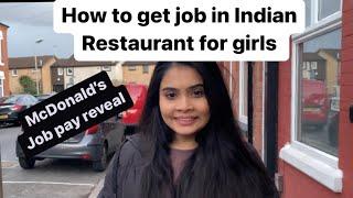 How to get job in Indian restaurants for girls   International student in UK  Indians in UK