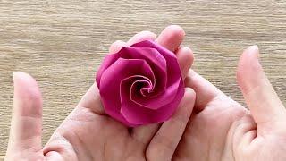 Easy Origami Rose  Origami Flower