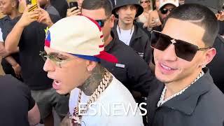 Rowdy Crowd Confront Fat Joe & Edgar Berlanga Prediction KO Vs Canelo Alvarez EsNews Boxing